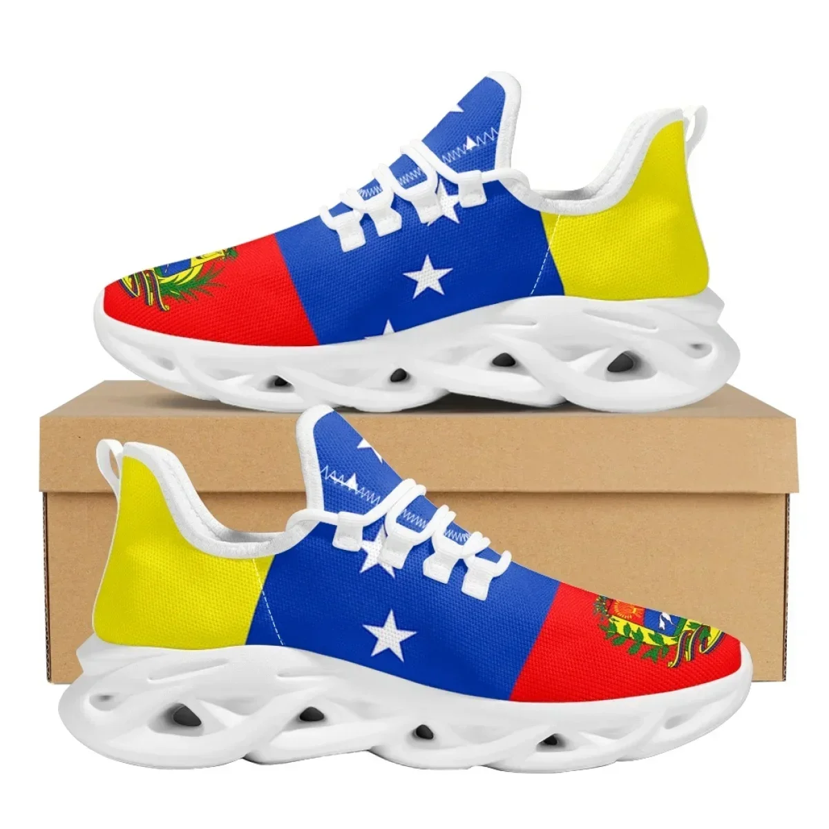 Women'S Fashion Running Shoes - Venezuela Bayrağı Spor Ayakkabıları Kadın Erkek
