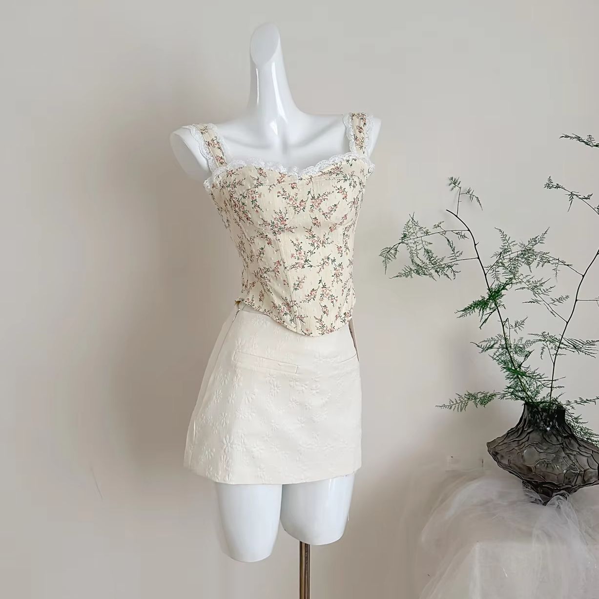 Asymmetric Top Women - Kadınlar İçin 2 Parçalı Etek Takımları