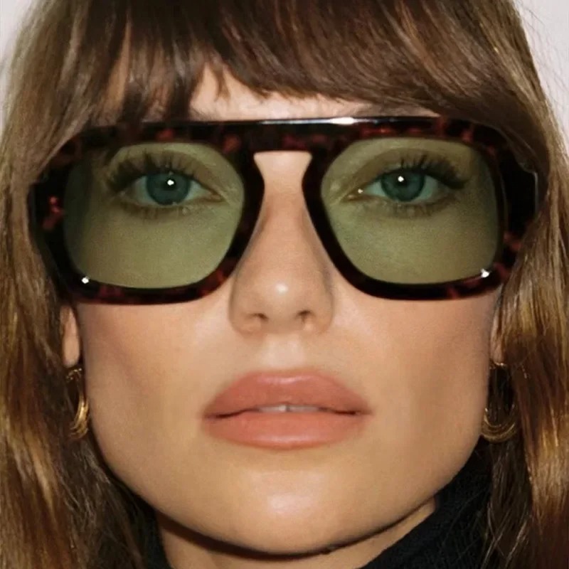Women'S Fashion Reading Glasses - Retro Kare Güneş Gözlüğü Kadın Moda