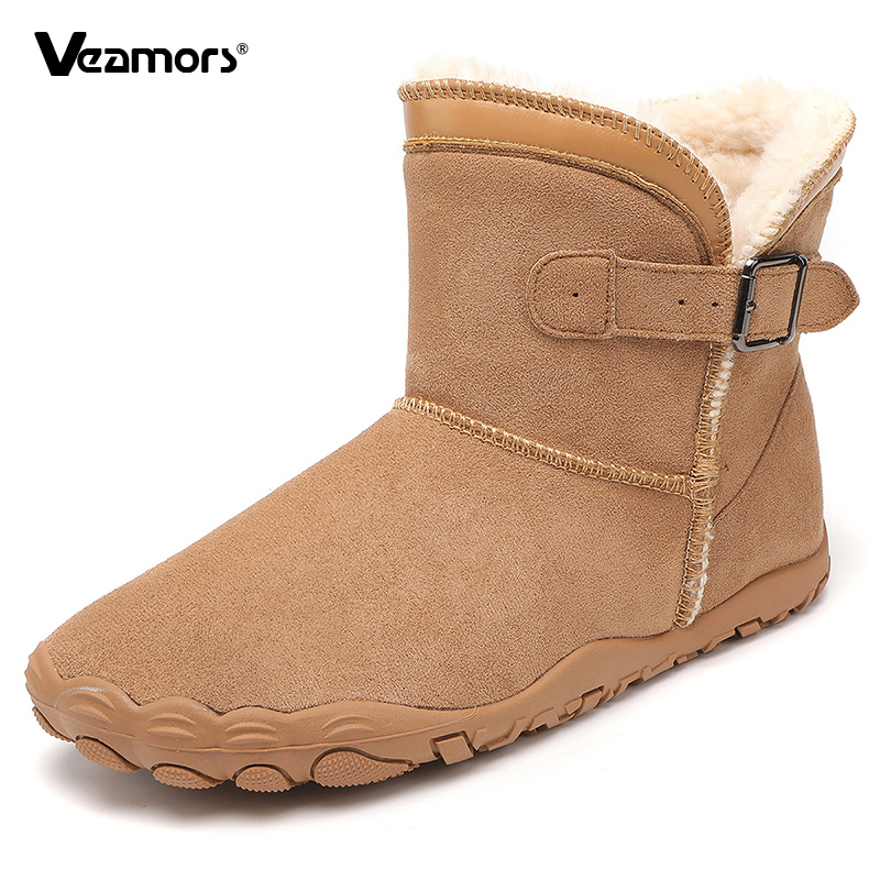 Women'S Fashion Hiking Boots - Peluş Sıcak Kadın Kar Botları Kaymaz