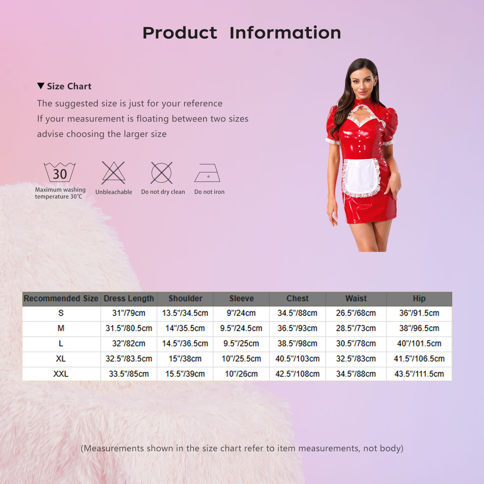 Bodycon Dress Women - Bayan fransız hizmetçi Cosplay kostüm hizmetçi