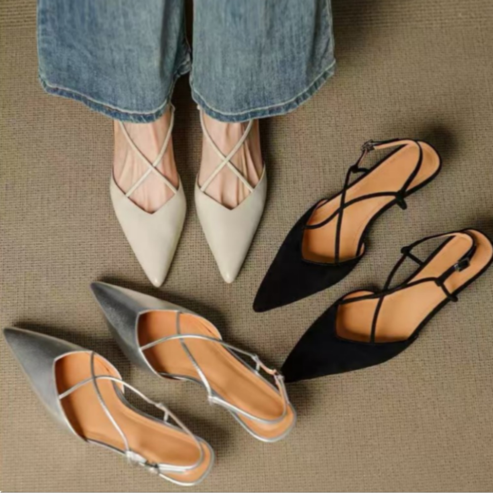 Women'S Fashion Q - 2026 Yeni Stil Sivri Burun Alçak