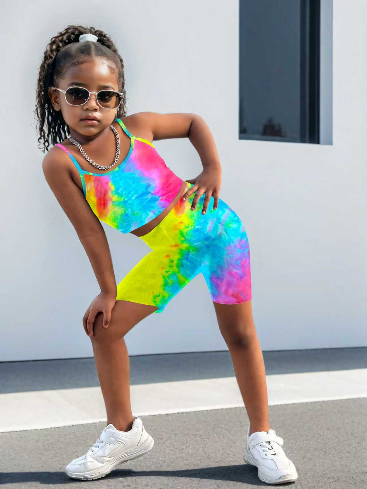 Tie Dye Two Piece - Kız Çocuk İki Parçalı Tie-Dye Takım