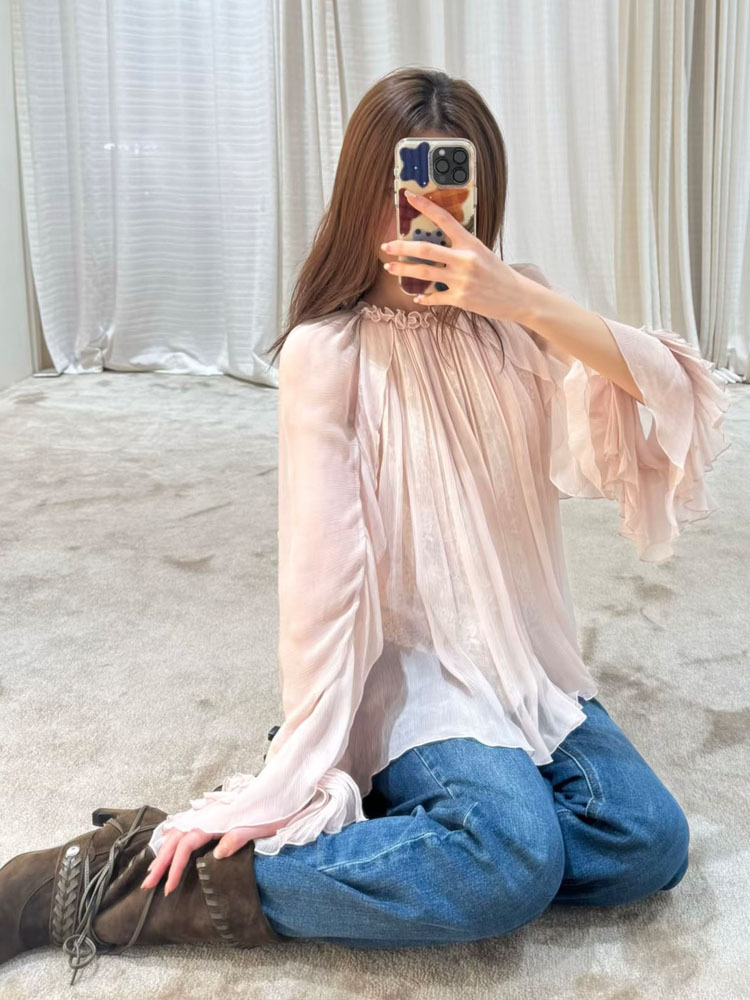 Dantel fırfırlı bol üst, şık v - Women'S Fashion For 2026 incelemesi ve fiyatı