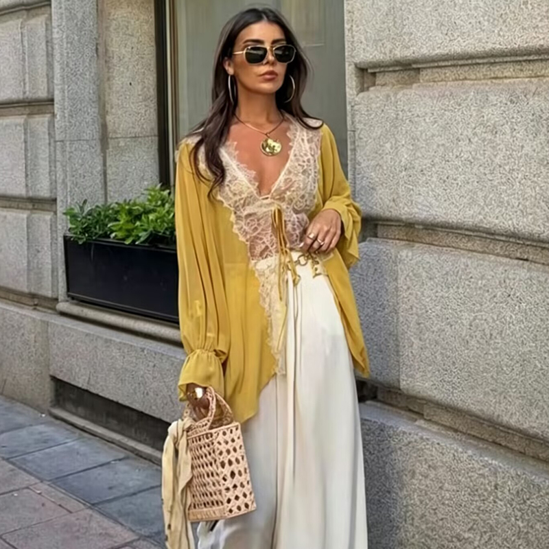 Dantel Kadın Gömlekleri Bluz Y - Women'S Young Fashion incelemesi ve fiyatı