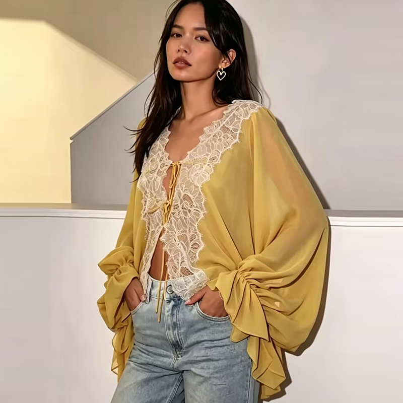 Dantel Kadın Gömlekleri Bluz Y - Women'S Young Fashion incelemesi ve fiyatı