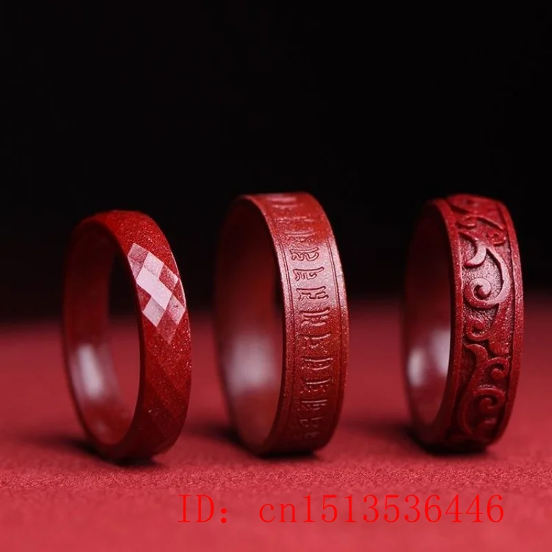 Doğal otantik Cinnabar yüzük h - Women Fashion Rings incelemesi ve fiyatı