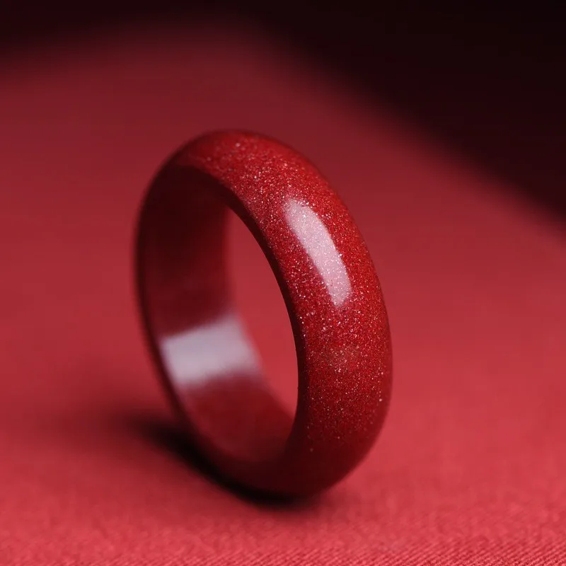 Doğal otantik Cinnabar yüzük h - Women Fashion Rings incelemesi ve fiyatı