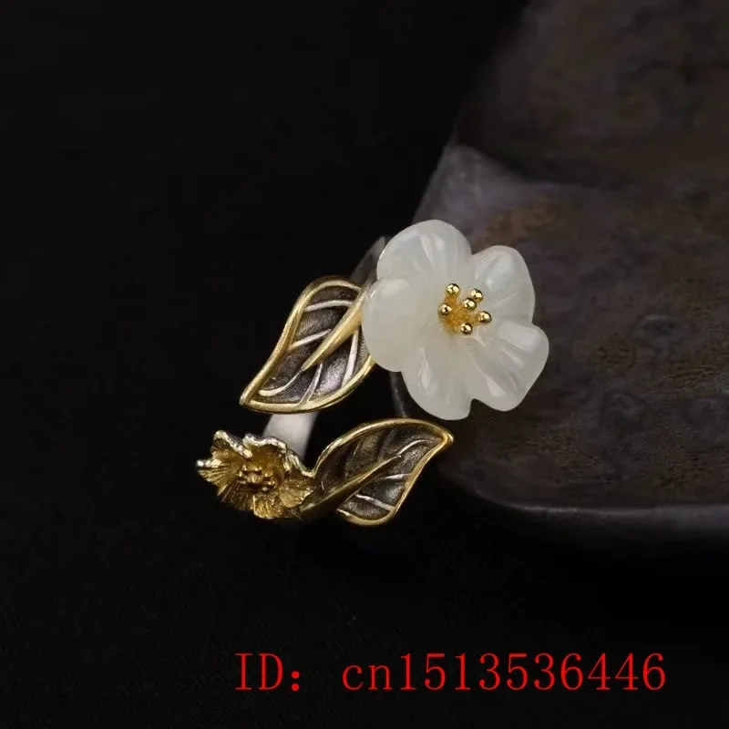 925 Gümüş Beyaz Hetian Yeşim Ç - Women Fashion Rings incelemesi ve fiyatı