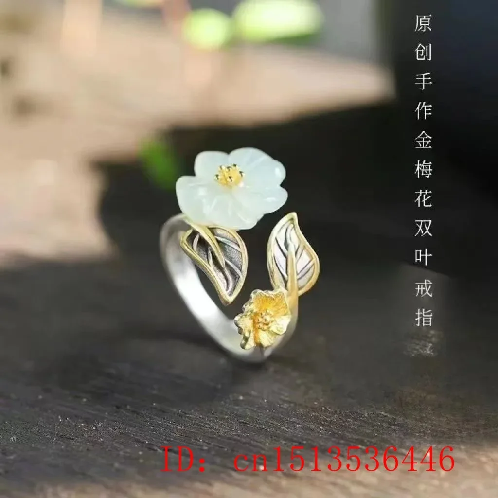 925 Gümüş Beyaz Hetian Yeşim Ç - Women Fashion Rings incelemesi ve fiyatı