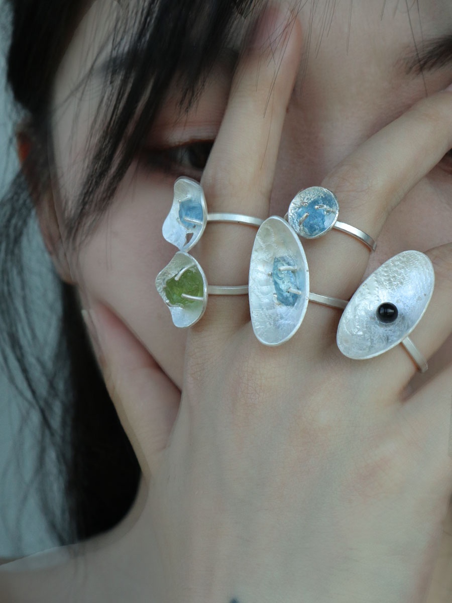 El Yapımı 999 Saf Gümüş Yüzük  - Women Fashion Rings incelemesi ve fiyatı