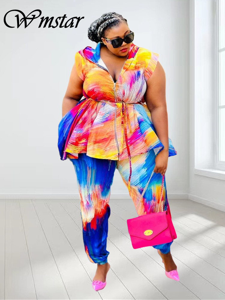 Wmstar artı boyutu kadın giyim - Tie Dye Two Piece incelemesi ve fiyatı