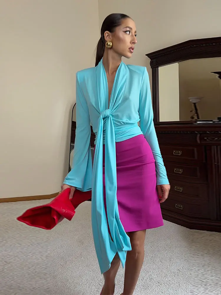Zarif Pileli Eşarp Yaka Düz Re - Women'S Fashion For 2026 incelemesi ve fiyatı
