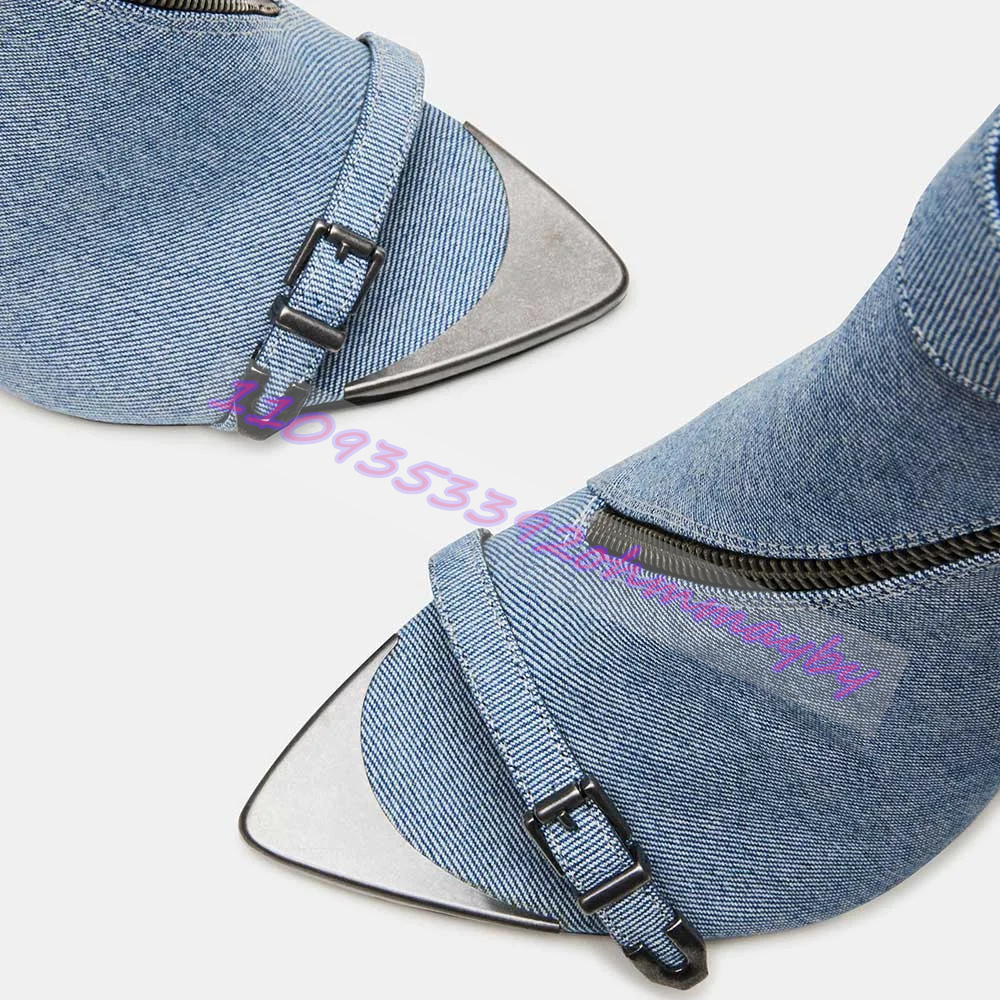 Yaz Mavi Denim Sivri Burunlu K - Fashion Women Belt incelemesi ve fiyatı