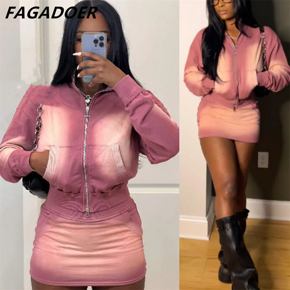 FAGADOER Pembe Batik Baskı Iki - Tie Dye Two Piece incelemesi ve fiyatı