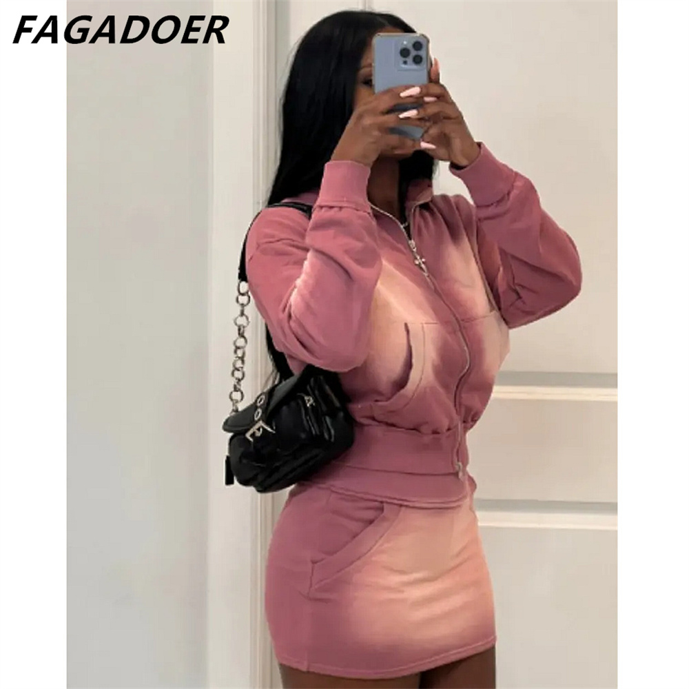 FAGADOER Pembe Batik Baskı Iki - Tie Dye Two Piece incelemesi ve fiyatı